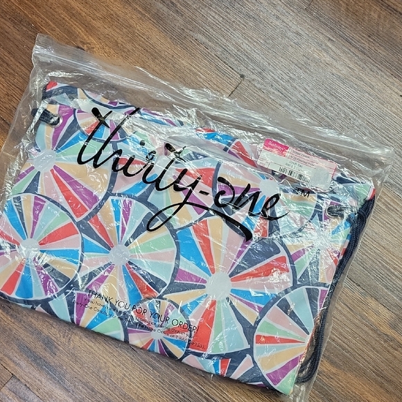 Thirty-One Colorful Drawstring Backpack - Picture 1 of 2